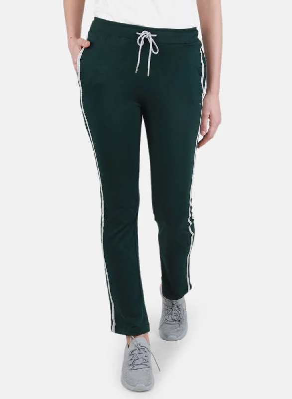 Women's Comfy Loungewear Outfit Sophisticated Style Offers Women Green Regular Fit Lower