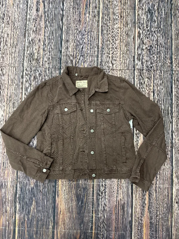 Jacket Denim By We The Free In Brown, Size: L