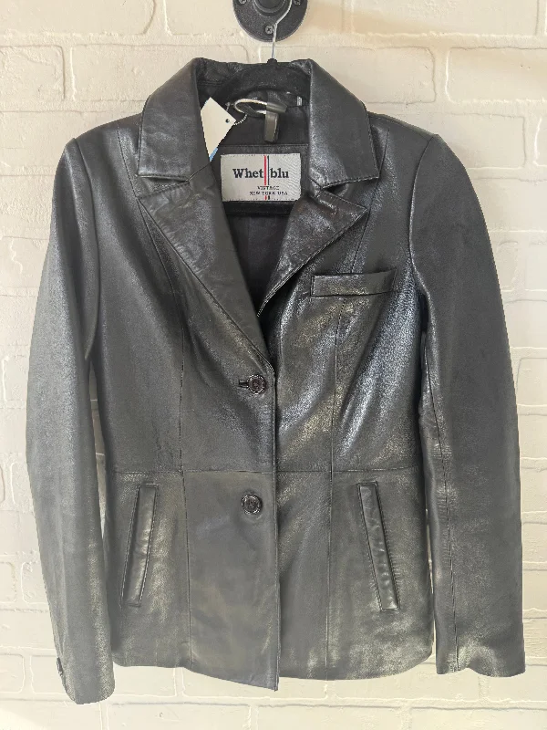 Jacket Leather By Whet Blu In Black, Size: Xs