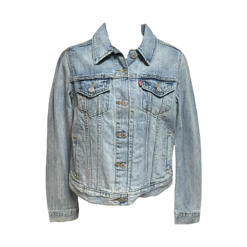 Jacket Denim By Levis In Blue Denim, Size: S