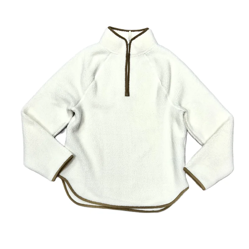 Jacket Fleece By J. Crew In Cream, Size: Xxs