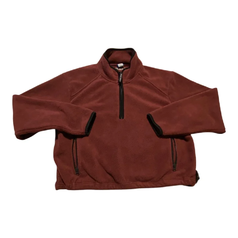 Jacket Fleece By Old Navy In Maroon, Size: M