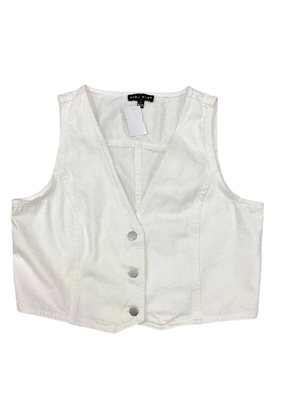 Vest Other By Cmc In White Denim, Size: L