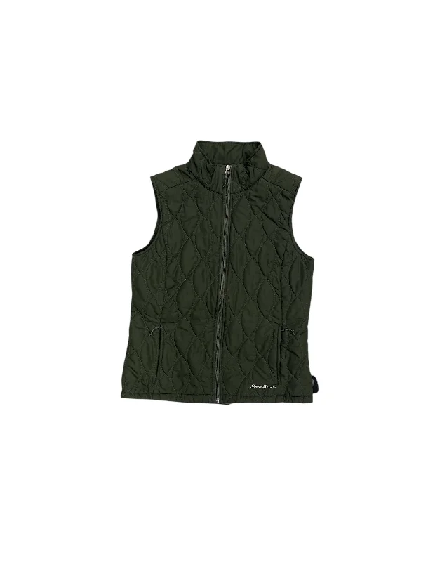 Vest Puffer & Quilted By Eddie Bauer In Green, Size: S