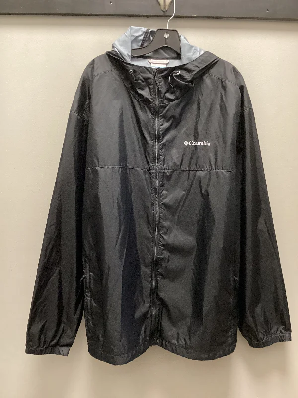 Jacket Windbreaker By Columbia In Black, Size: 3x