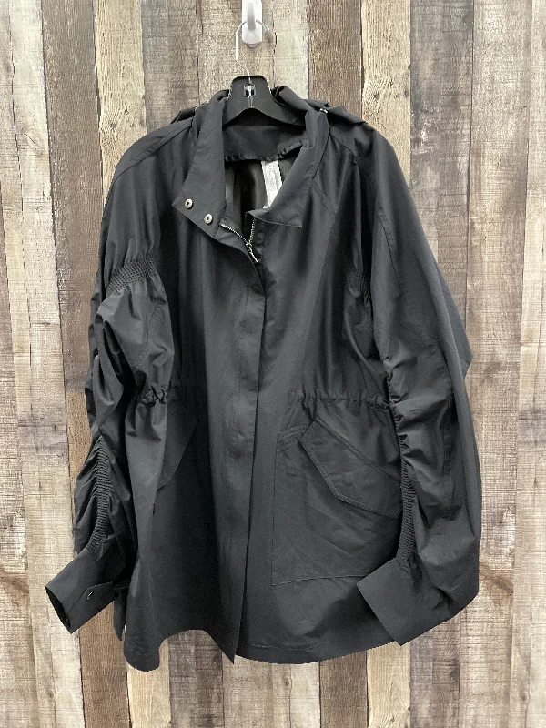 Jacket Windbreaker By Fabletics In Black, Size: Xl