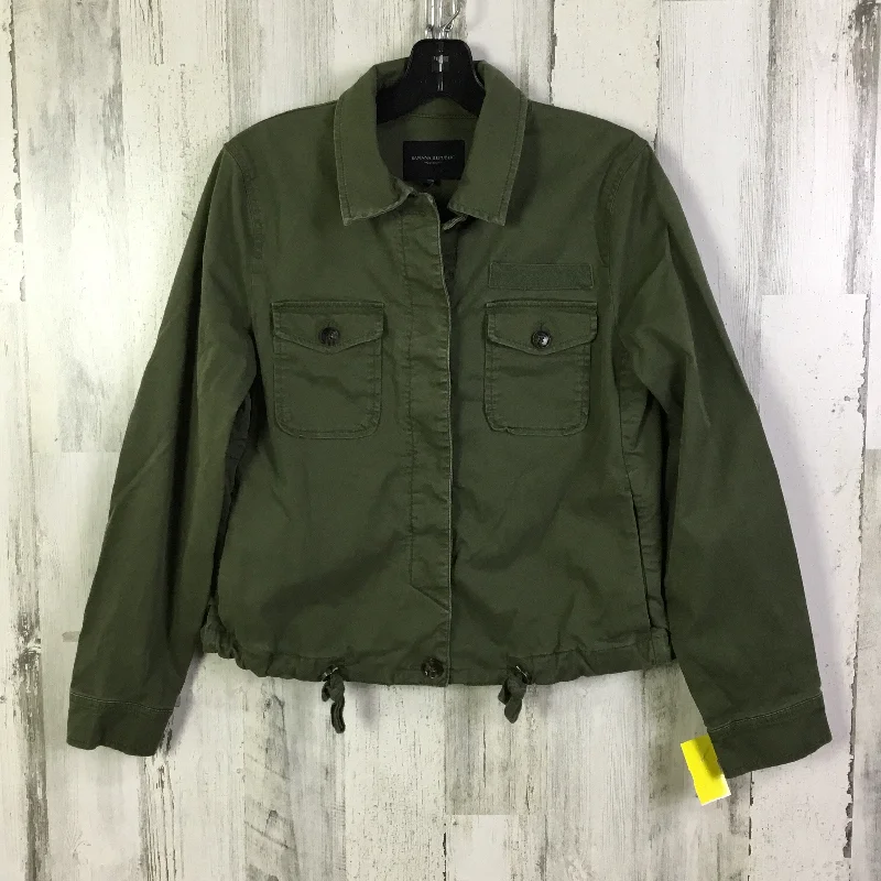 Jacket Utility By Banana Republic In Green, Size: S