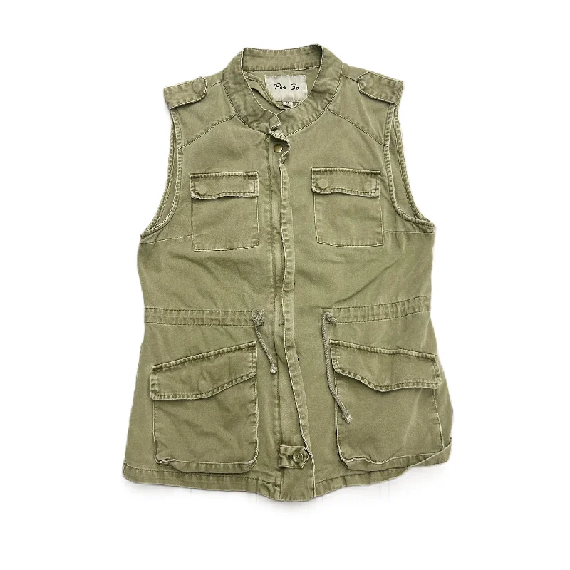 Vest Other By Per Se In Green, Size: M