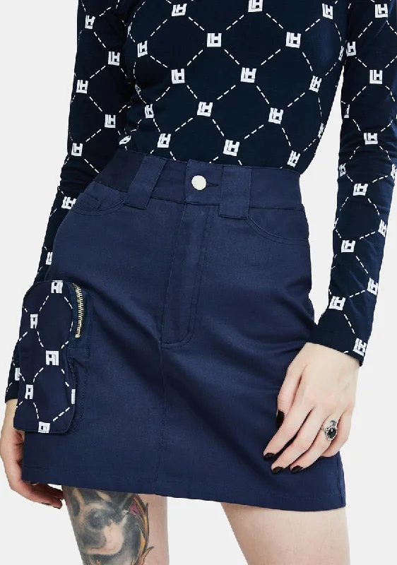 Women's Clothing And Garments Sets Casual Chic Mini Pocket Skirt