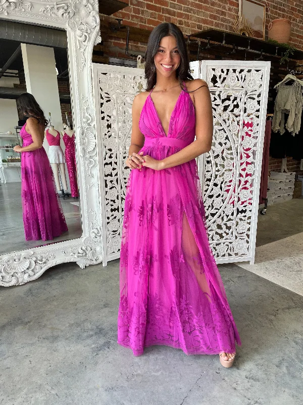 Elegant Clothing For Women Limited Stock, Big Sale All My Love Maxi Gown (Magenta)