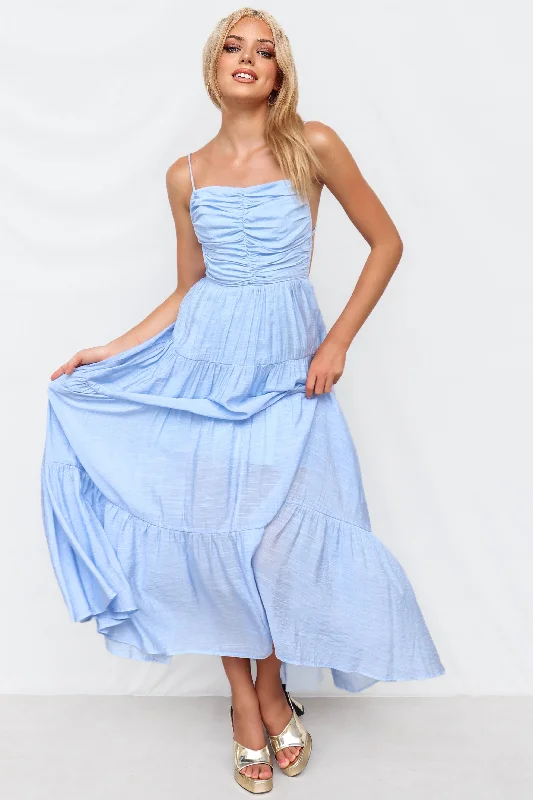 Women's Resort Apparel Low Price Special Lillian Maxi Dress - Blue