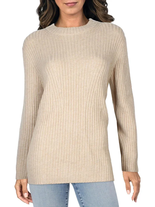 Women's Plus-Size Apparel Imeless Style Womens Wool Mock Neck Pullover Sweater