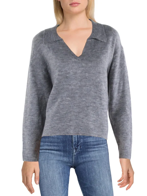 Women's Outerwear Clothing Classic Elegance Sales Womens Knit Pullover V-Neck Sweater