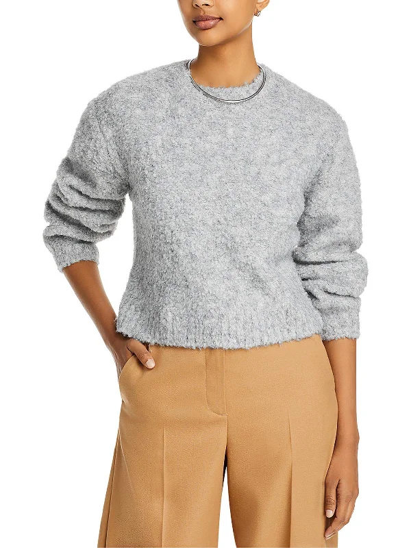 Women's Professional Attire Flash Sale, Don'T Miss Womens Wool Blend Ribbed Trim Crewneck Sweater