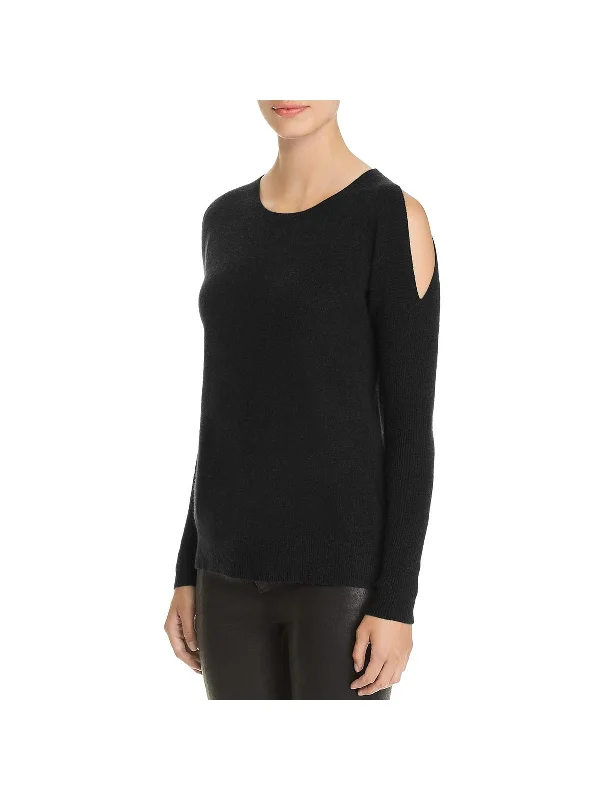 Women's Evening Garments Style Redefined Womens Cashmere Cold Shoulder Sweater