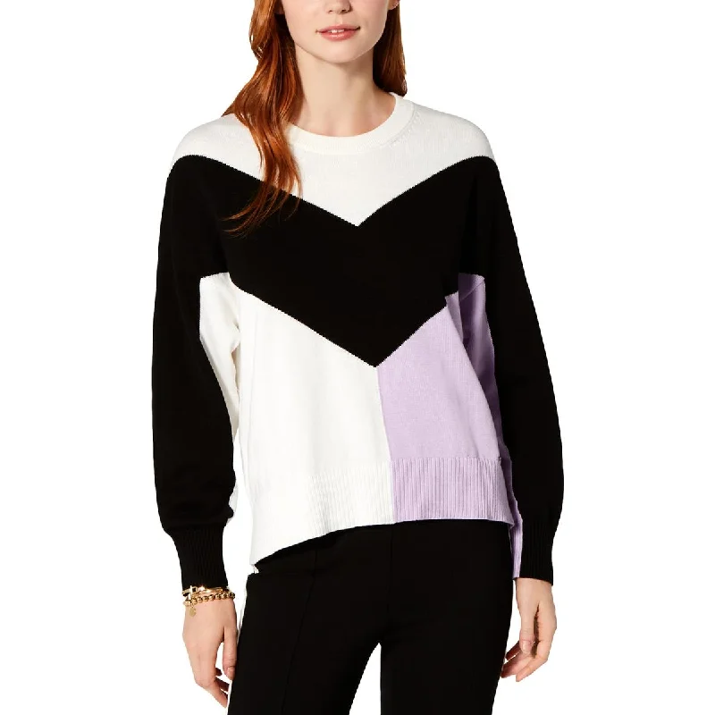 Women's Evening Clothes Avant-Garde Style Promotions Womens Cotton Colorblock Pullover Sweater