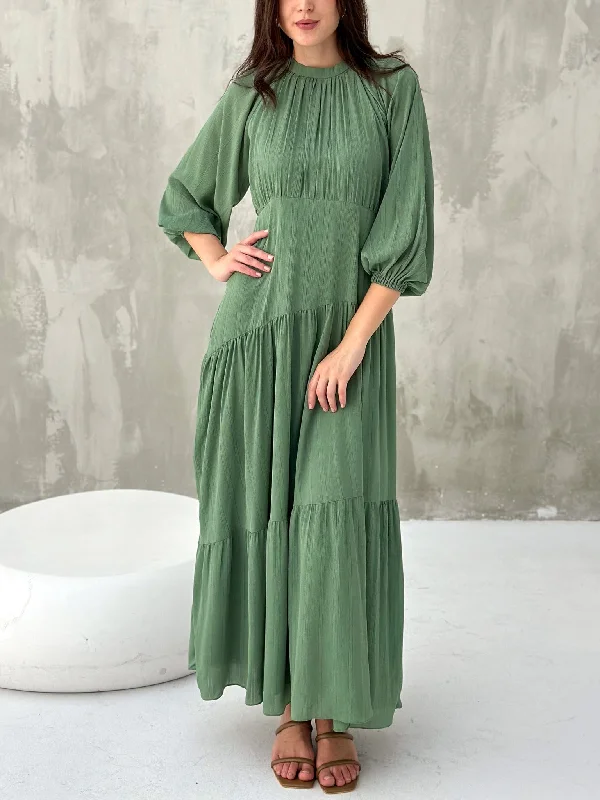 Timeless Women's Apparel You'Ll Love Us Because Virid Green Long Dress