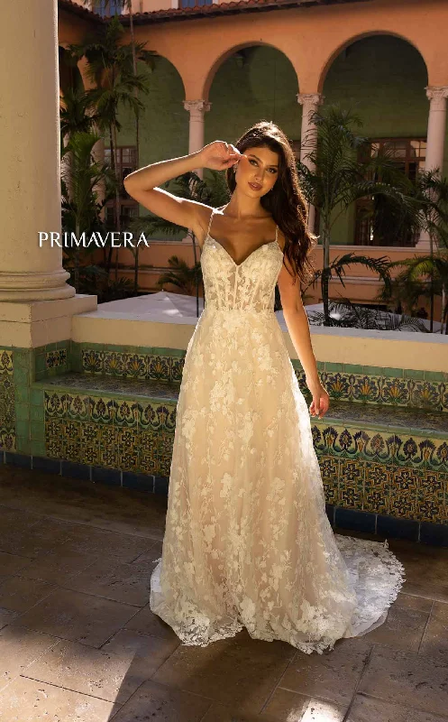 Women's Stylish Outdoor Outfit Chic And Edgy Primavera Couture 11135 Bridal Dress