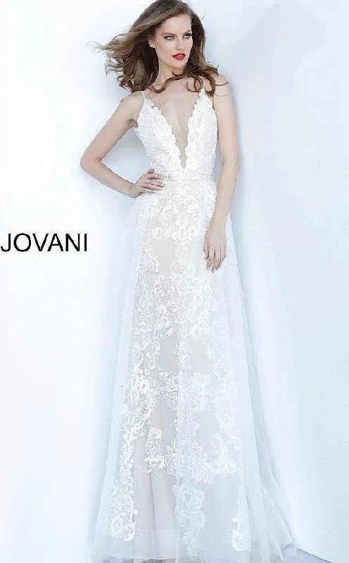 Stylish Women's Outfit Big Discounts Jovani 59345 Wedding Long Dress