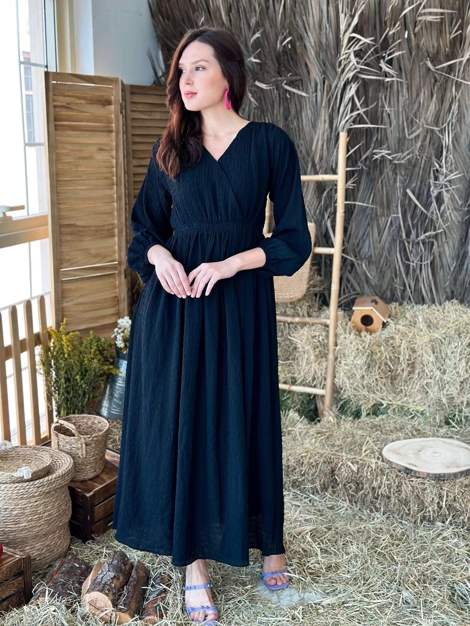 Charming Women's Clothes For Special Events Popular Collection Marlin Black Long Dress