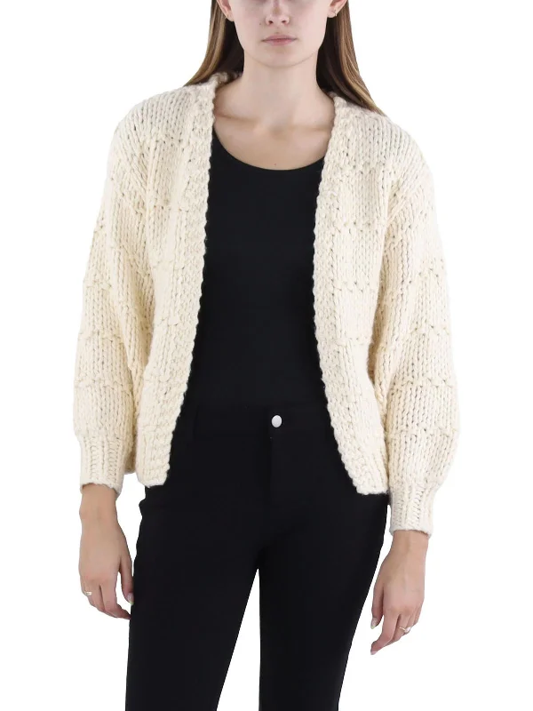 Women's Plus-Size Apparel Unleash Your Trendy Side Womens Chunky Knit Comfy Cardigan Sweater