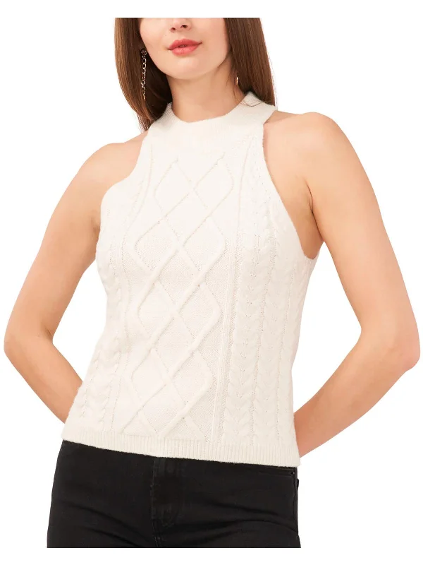 Charming Women's Outfit For Special Occasions Discount Extravaganza Womens Crochet Vest Turtleneck Sweater