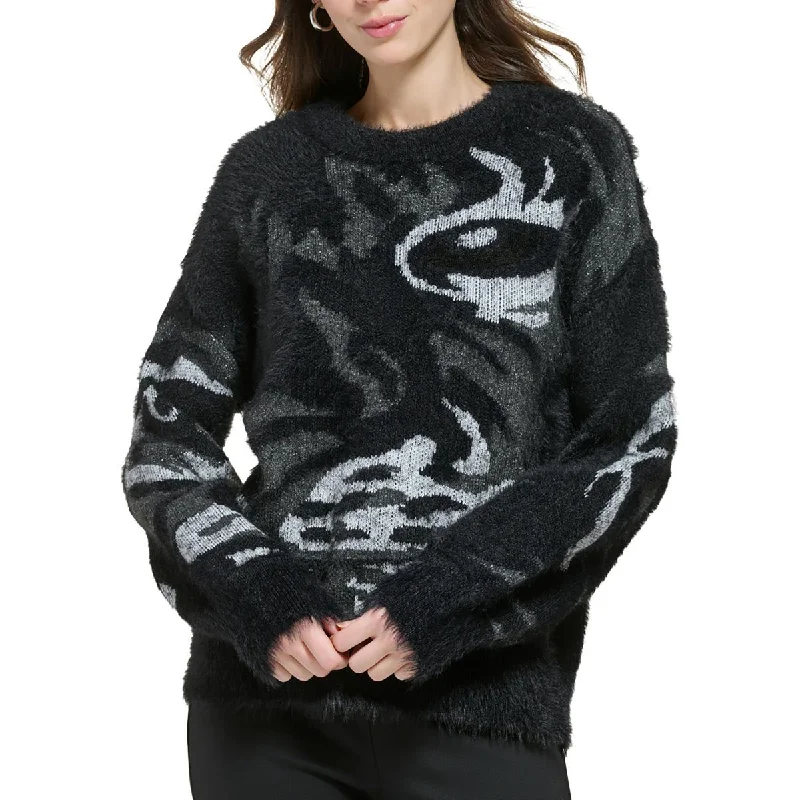 Women's Luxury Garments Latest Fashion Womens Knit Printed Pullover Sweater