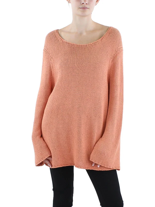 Women's Clothing For Outdoor Events Must-Have Style Discounts Womens Silk Blend Loose Knit Pullover Sweater