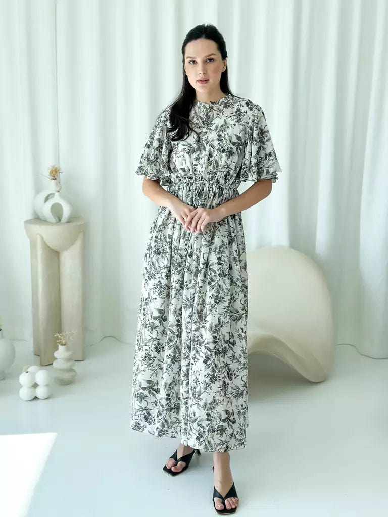 Affordable Women's Attire Budget-Friendly Fashion Flary Long Floral Dress