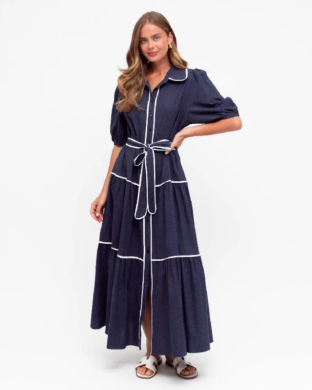 Women's Loungewear Clothes Essentials On Sale Amelia Maxi Dress - Navy