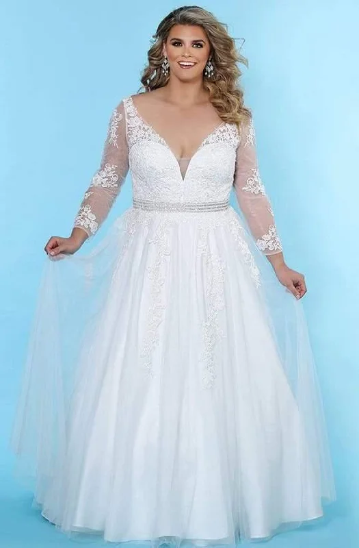 Women's Elegant Evening Outfit Flash Sale Sydneys Closet Plus Size Long Wedding Dress