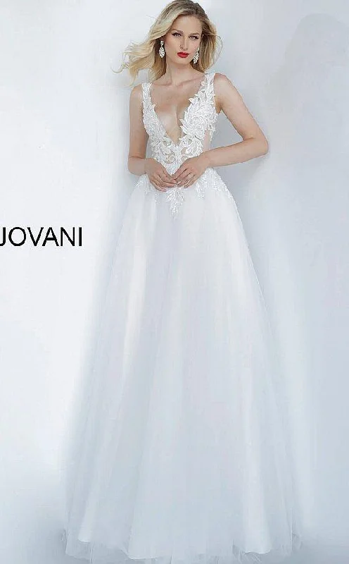 Women's Effortless Casual Outfit The Latest Fashion Trends Jovani 67425 Simple Wedding Long Gown