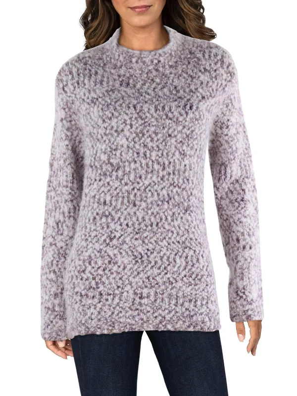 Women's Holiday Attire Get The Latest Trends Womens Marled Mock Neck Pullover Sweater