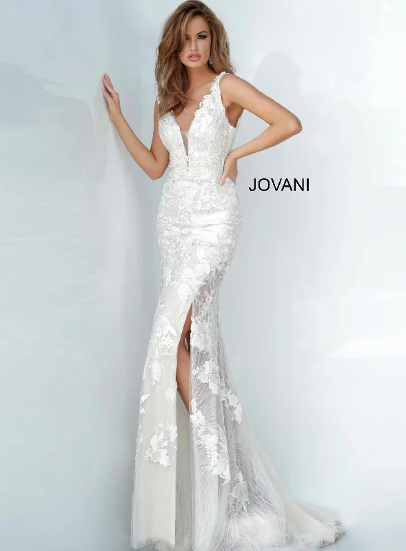 Women's Seasonal Clothing Quick Grab Deals Jovani 02444 Long Formal Evening Lace