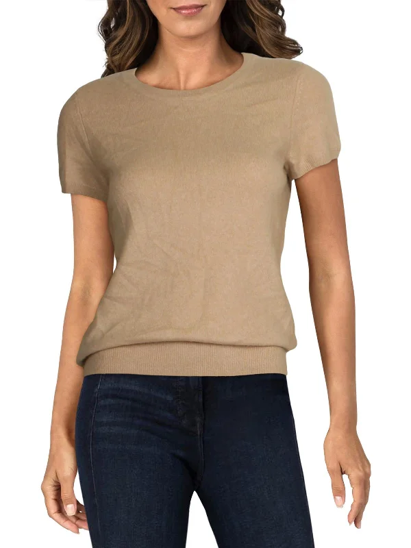 Casual Clothing For Women Ends Soon Womens Cashmere Short Sleeves Pullover Sweater