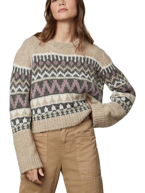 Women's Clothing Apparel Bid Farewell To The Old Season Womens Knit Printed Pullover Sweater