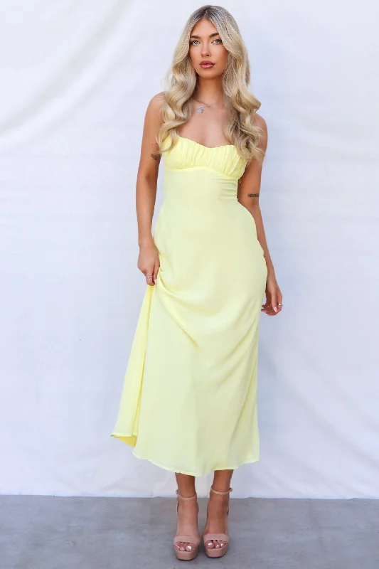 Women's Clothing For Special Occasions Style Redefined July Maxi Dress - Yellow