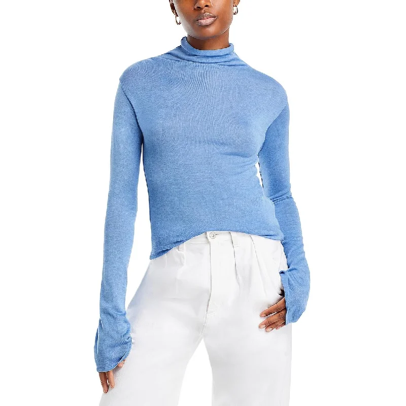 Women's Everyday Garments Exclusive Sale Womens Long Sleeve Knit Turtleneck Sweater