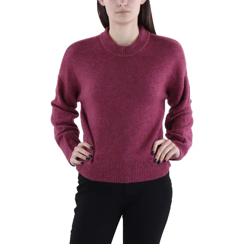 Chic Women's Outfit Flash Sale Starts Womens Heathered Mock Neck Pullover Sweater