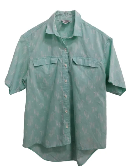 High-End Style Discounts [S] Vintage Seafoam Green Button-Up Top