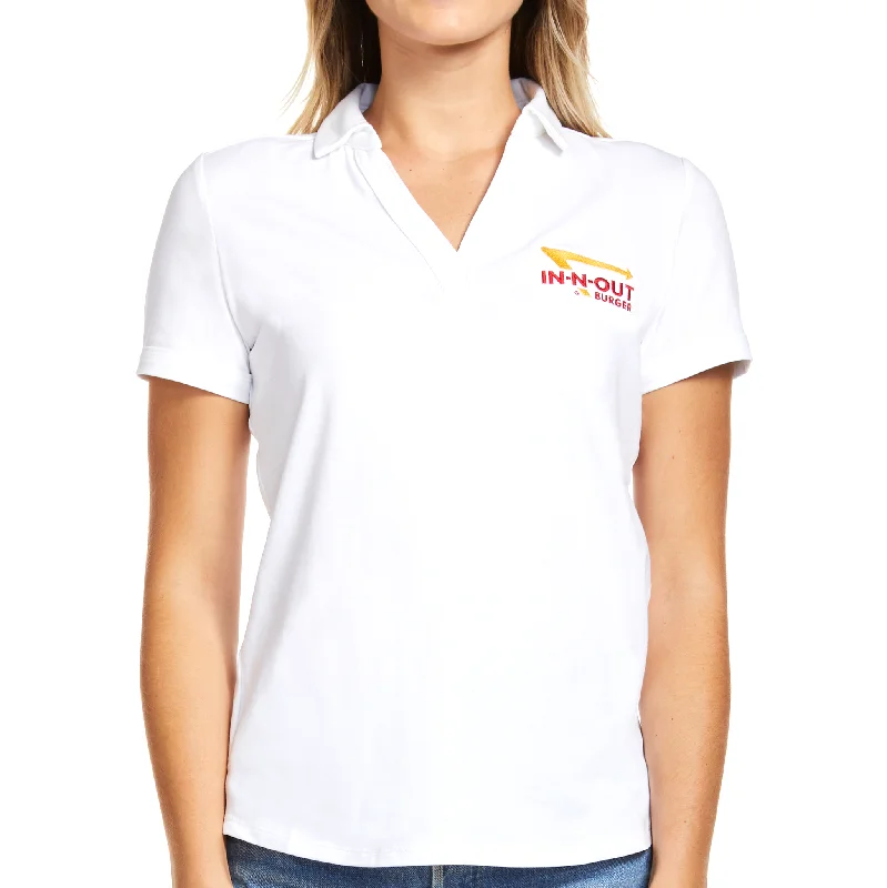 End-Of-Season Clearance Women's White Performance Polo