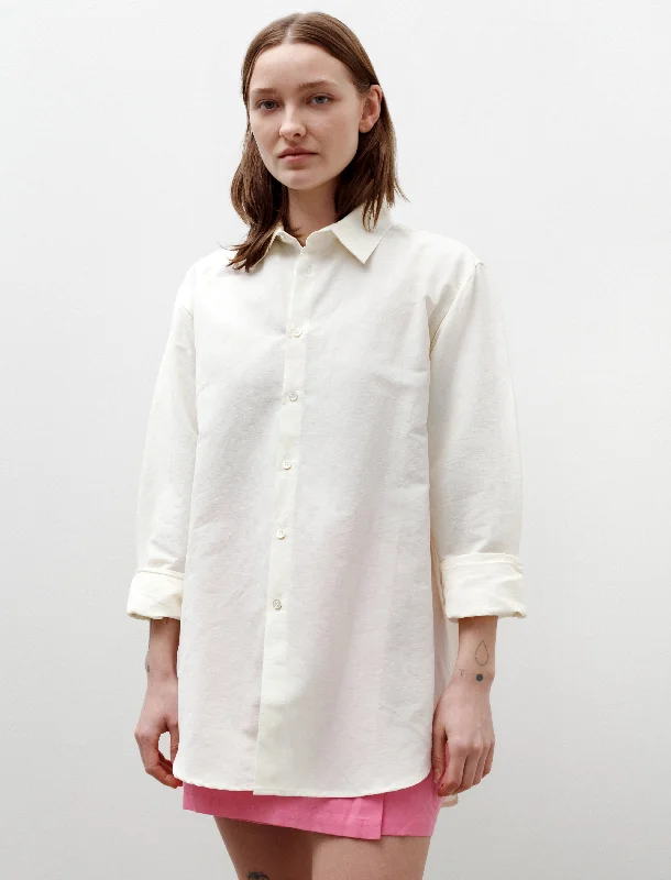 Romantic Fashion Discounts Linen Shirt White