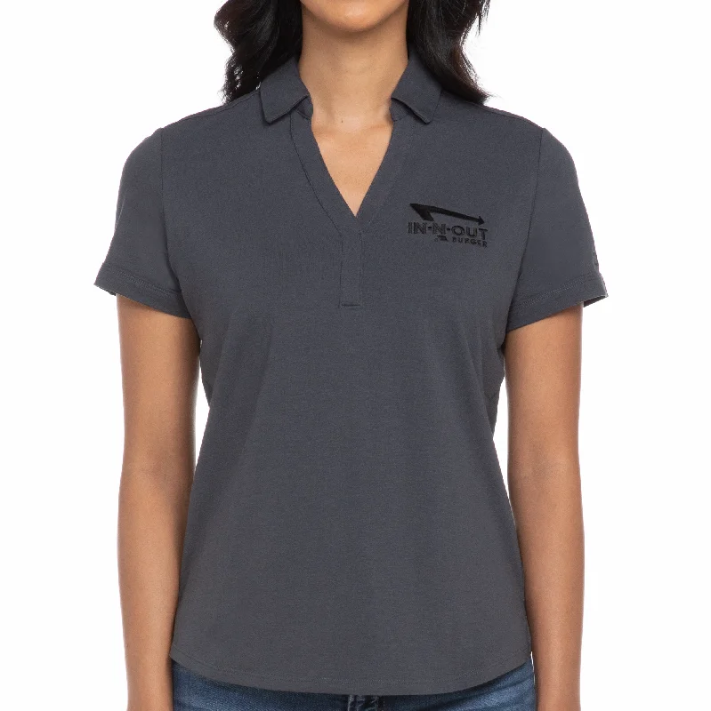 Mega Sale Women's Grey Performance Polo