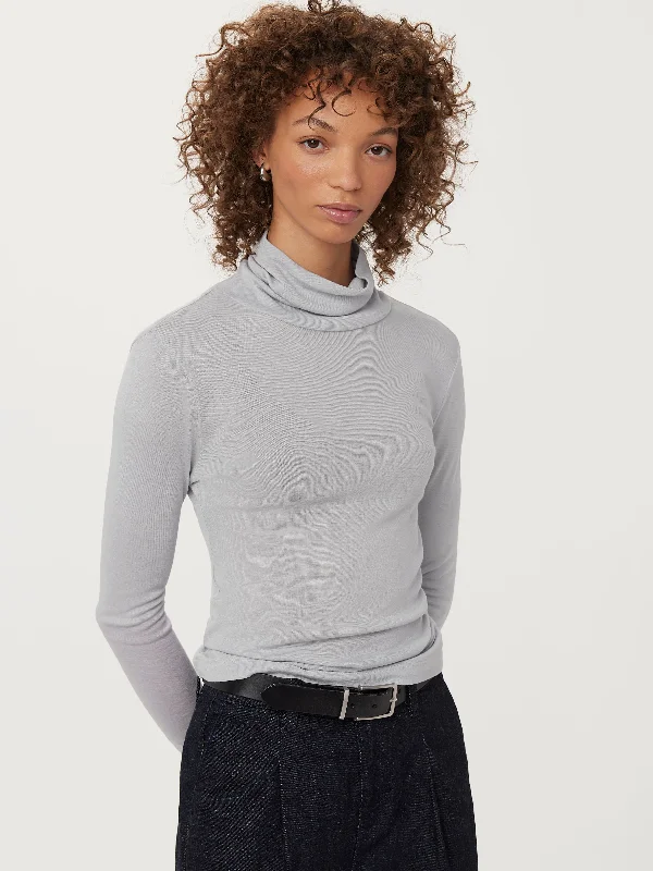 Browse Our Top Products The Slim Fit Turtleneck in Icy Grey