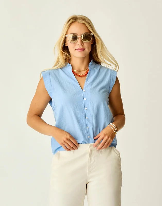 Contemporary Chic Promotions Reagan Top: Sky Blue