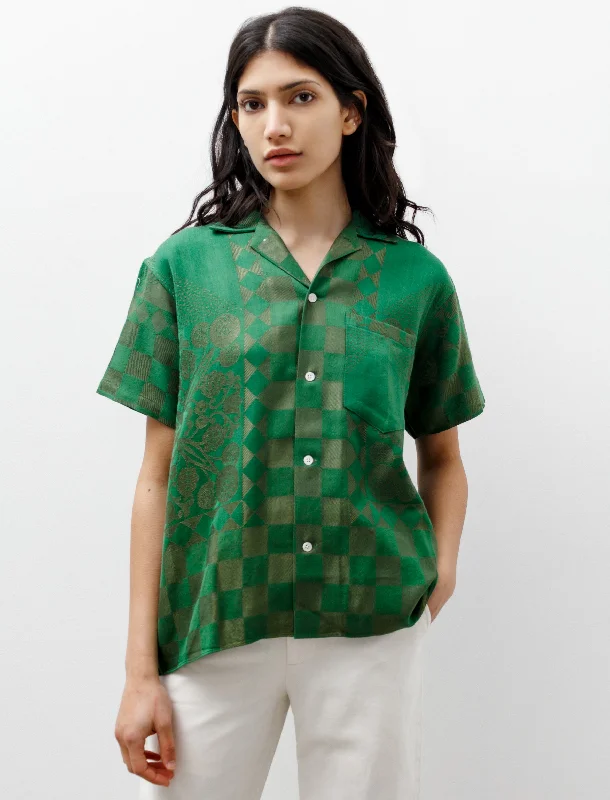 Sophisticated Street Style Offers One of a Kind Damask Shirt Gooseberry