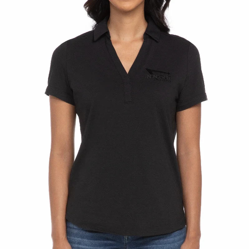 Weekend Exclusive Women's Black Performance Polo