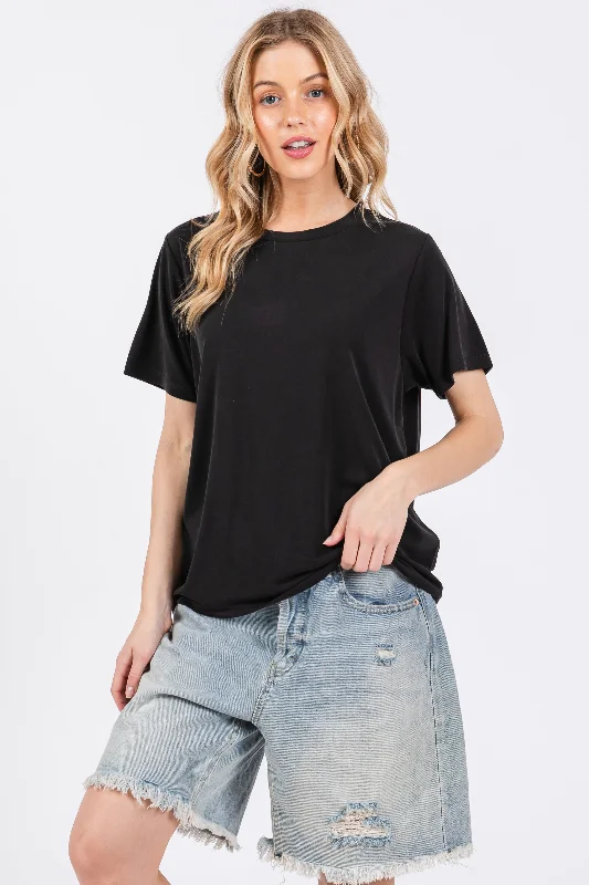 Quick Grab Deals Black Dolman Sleeve Top