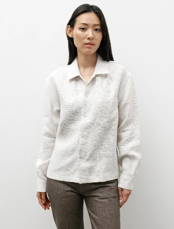 Chic Style Discounts Workshop Shirt W Linen Changeant