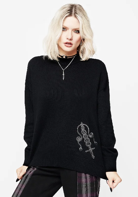 Buy More, Save More Misericorde Embroidered Knit Jumper